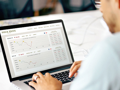 Gold Price Redesign design gold ui web design website