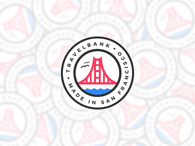 Made in San Francisco badge flat golden gate san francisco sticker