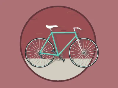 Biking Season art bike bobber graphic illustration monoweight street summer urban
