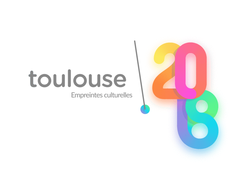 Toulouse 2018 2018 branding color colorful colors design lettering line logo motion typography webdesign