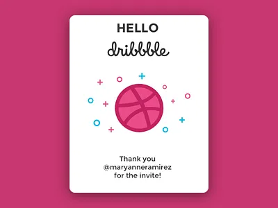 Hello Dribbble! debut draft dribbble illustration shot sketch