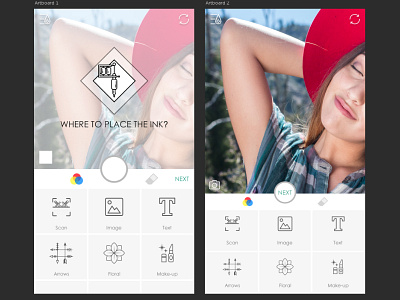 Tattoo App ui flat iphoneui luxury mobileui modern tattoo ui