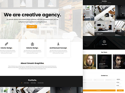 Smash Graphika architecture clean design minimal ui ux web web design