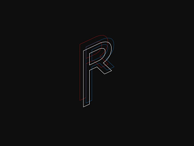 R Mark black brand lettering logo mark type typography