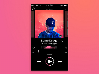 Music Player app dailyui mobleapp musicplayer ui ux