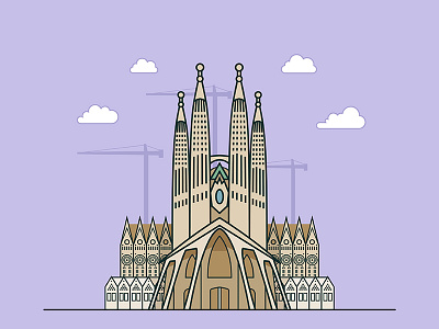 Barcelona building design ui