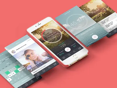 iOS app app fitness health ios ui ux wellness