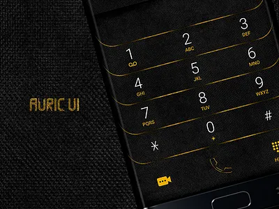 Auric Ui dialer theme user interface