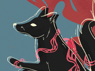 The Trickster fox illustration japan kitsune magic myth mythology trickster