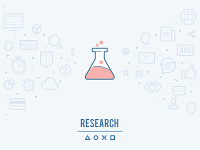 webina: Research experiment flat flusk icon icons innovation investment outline research seo test tube