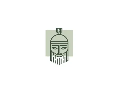 Greek soldier design face greek icon illustration logo person roman