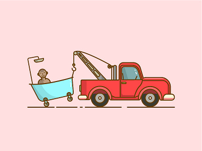 Trailer bathtub car children trailer