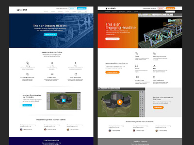v1 or v2 colors comps homepage layout