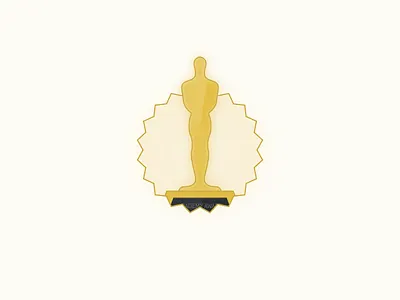 Oscars academy awards badge gold oscars