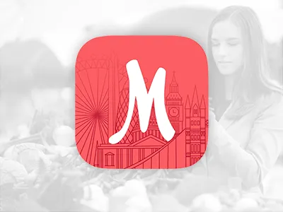 Markt iOS App Icon icon ios ios app ios app icon ios icon london markets pink