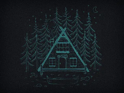 Moon Cabin cabin forest moon