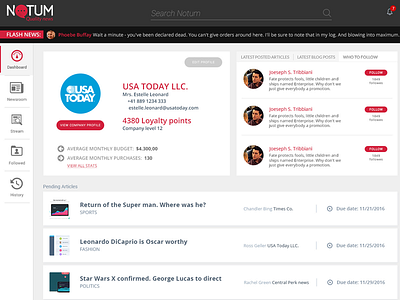 Notum News Online Platform community consumer consumer app platform startup ui design ux design web app