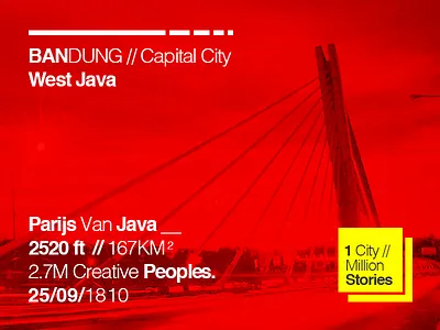 Bandung bandung city helvetica infographic typography