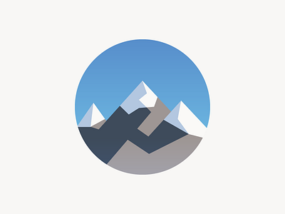 Summit app concept icon mountains nature summit ui