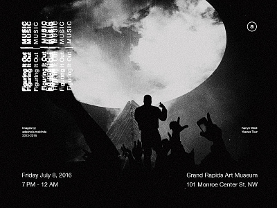 Figuring It Out | MUSIC black and white branding kanye west michigan minimal music promo type