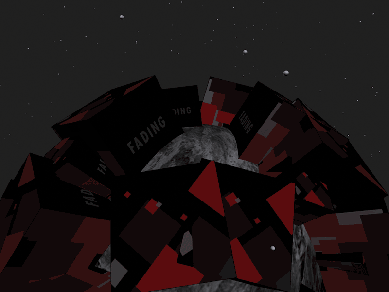 Fading preview band creative coding generative art lyric metal music processing prog rock single slyde video