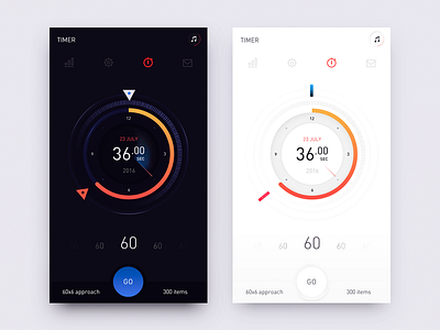 Training - сoncept 7hp blue concept design ios mobile qperson red time training ui ux