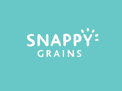 Snappy Grains Logo barley logo wordmark