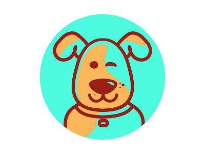 Dog illustration colourful dog illustration puppy