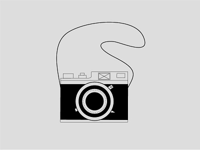 Say Cheese! camera flatart illustration
