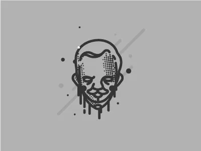 anonymous anonymous brand caricature cartoon design draw face head illustration monogram