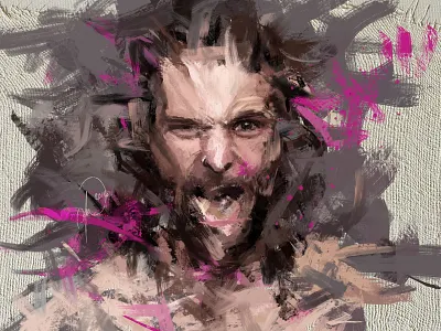 Inner Turmoil. digital emotion expressionism illustration photoshop portrait raw shout