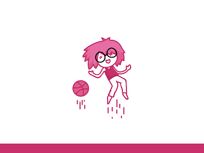 Dribbble dribbble first shot illustration joy jump
