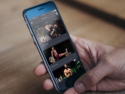 Fitness iOS App app dark fitness ios iphone mobile design ui design ux design visual design