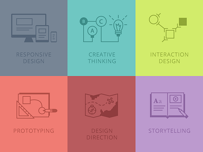 Portfolio Icons flat icons marketing portfolio strategy web