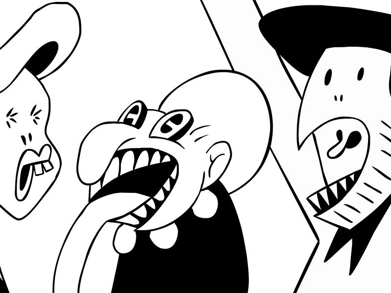 Histeria animation cartoon characters crazy film noire funny lior lior shkedi
