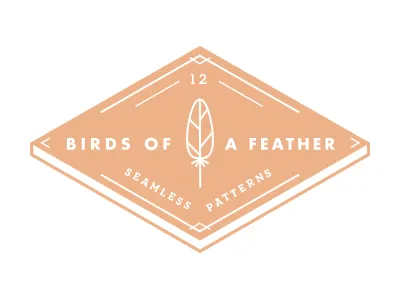 Flock Together badge branding icon illustrator logo mark overlay type typography vintage