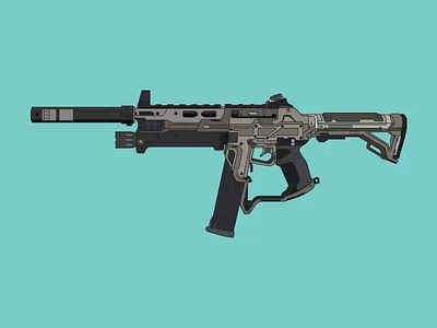 Kuda Quickdraw + Suppressed 3 black illustration kuda ops quickdraw sketch suppressed variant weapon