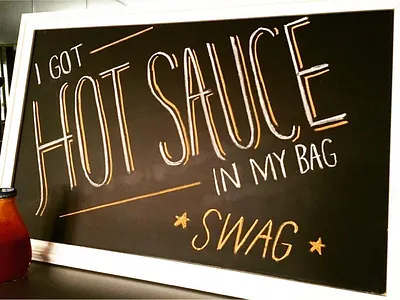 HOT SAUCE IN MY BAG beyoncé chalk art chalkboard chalkboard lettering formation hot sauce lemonade lettering