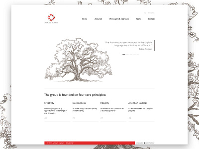 Amicum Capital business corporate minimal tree white