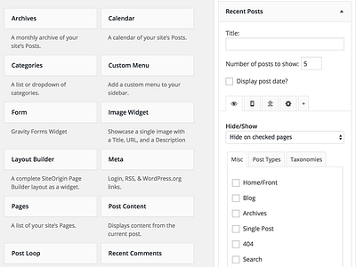 WordPress Better Tabbed Widget Options display widgets free web elements widget logic widgets wordpress