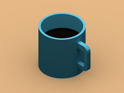 A coffee mug 3d 3d model 3d render blender 3d model render