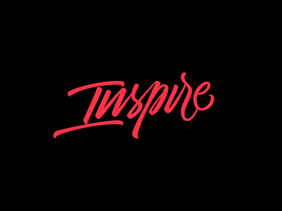 Inspire brushlettering brushpen calligraffiti calligraphy caracas design handwritting lettering script typography venezuela