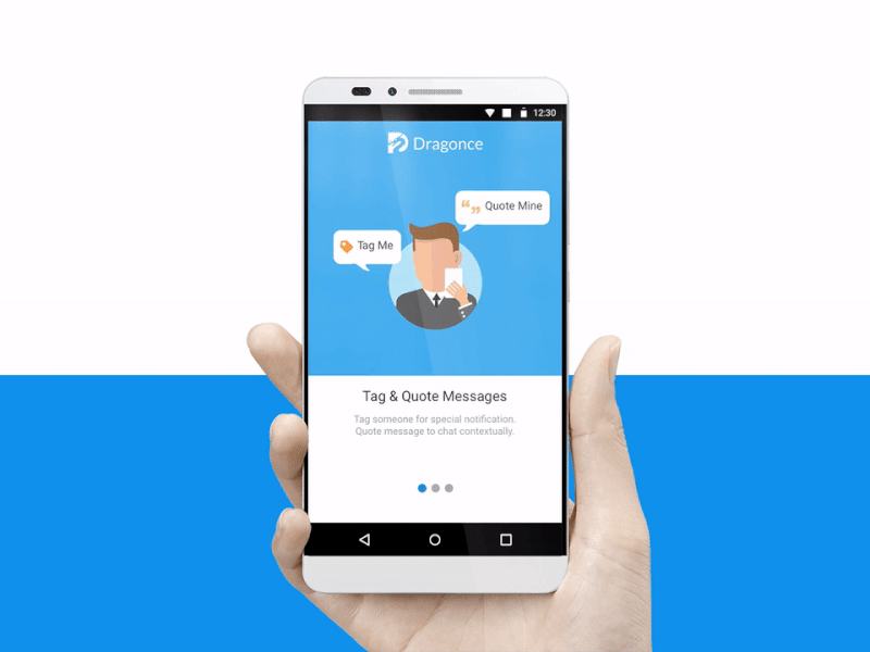 IM On Boarding Screen board im messenger mobile on on boarding welcome