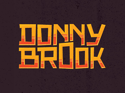 Donnybrook hand lettering illustrator type typography