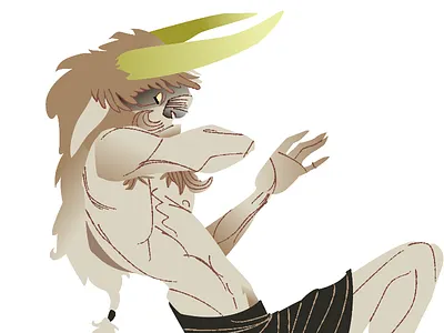 WIP Minotaur childrens book dungeon dweller fantasy horns labyrinth minotaur monster vector wip