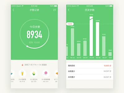 Step Tracker app chart fitness infographic progress step tracker walk