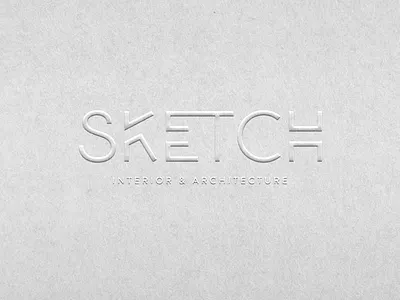 Logo Design for SKETCH architect architectural logo design interior interior company logo design