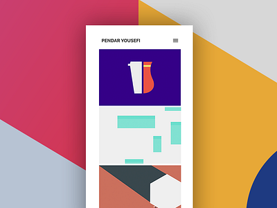 New portfolio festival folio google illustration material personal portfolio ui ux website