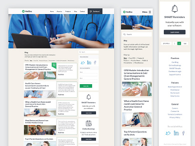 Our Blog Screen banner blog design responsive sketch social ui ux
