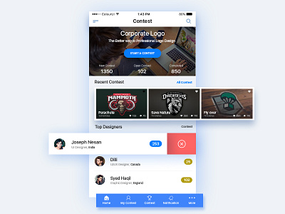 Design Contest contest designer interaction iphone logo mobile app ios ui design ux